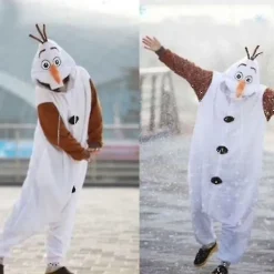 Olaf Frozen Vuxen Snögubbe Dräkt Kigurumi Pyjamas Ozq Hög Kvalitet M M><noscript><img width=