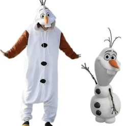 Olaf Frozen Vuxen nögubbe Kotym Kigurumi Pyjama Pyjama Ozq Hög Kvalitet [FW]> Dräkter