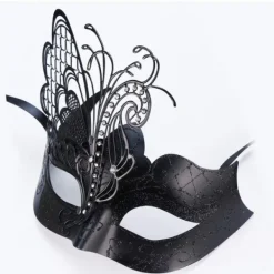 Olika Fjärilsformade Rhinestone Metall Venetianska Masker för Kvinnor><noscript><img width=