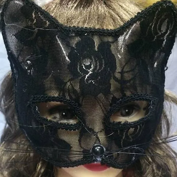 Olo Kvinnor Sexig Spetsräv Katt Ansiktsögonmask Jul Halloween Fest Nattklubb Shower Dans Rollspel Prop Sexig Cosplay 2021> Masker