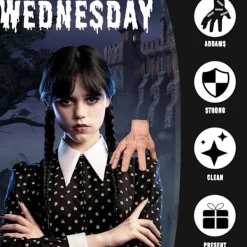 ATELA Onsdag Thing Hand, Onsdag Familjen Addams Hand, Add-AMS Family Main Realistiska Onsdag Addams-tillbehör för cosplay-dekorationer><noscript><img width=