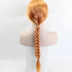 FMYSJ Orange Fiona Princess Cosplay Peruk 60cm - Långt Syntetiskt Hår för Kvinnor (FMY)><noscript><img width=