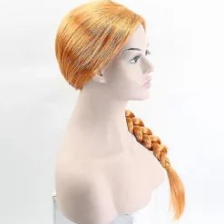 FMYSJ Orange Fiona Princess Cosplay Peruk 60cm - Långt Syntetiskt Hår för Kvinnor (FMY)><noscript><img width=