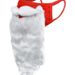 TrueNorth 2-pack Ansiktsmasker Roligt Skägg Jultomte Kostym Vuxna 2025 Jul (One Size) Jul Stilfulla Masker Bästa Julklapparna till Vänner><noscript><img width=