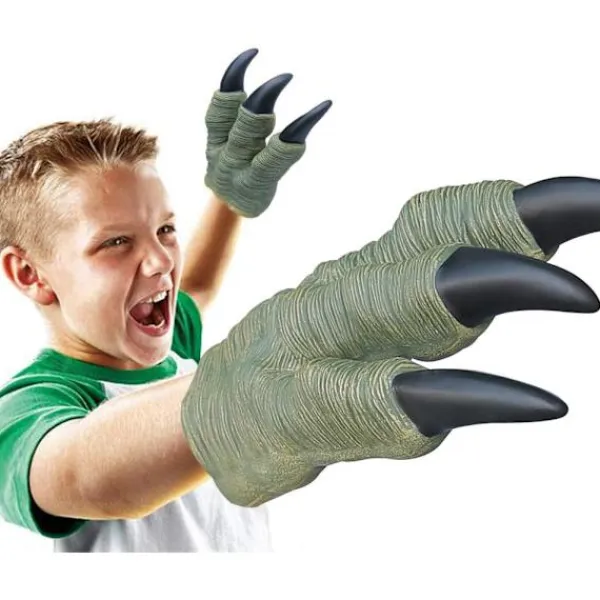 2-pack Dinosaurie Klor Leksaker Överstora Dino Velociraptor Gummi, ZQKLA> Tillbehör