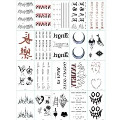 Megabilligt 30-pack Fake Tatueringar Temporära Tatueringar Gnuggisar> Smink