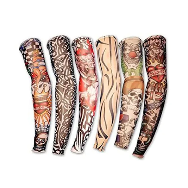 8-pack Fake Temporära Tatueringar Nylon Arm Ärm Tatuering> Smink