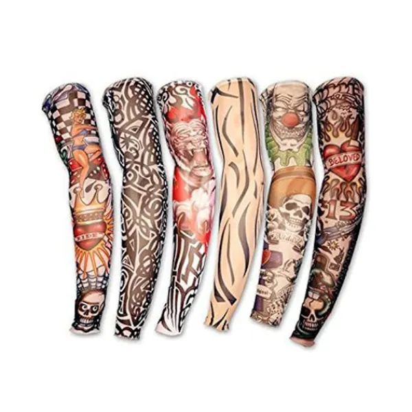 8-pack Fake Temporära Tatueringar Nylon Arm Ärm Tatuering> Smink