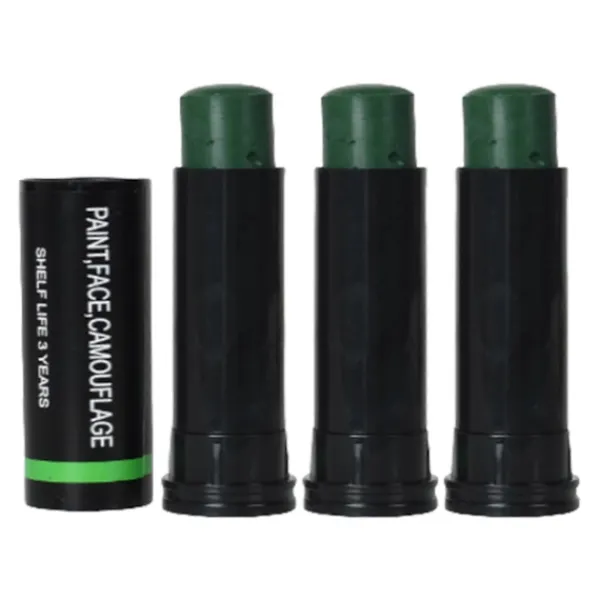 3-pack ögonfotboll ansiktsmålningsstift, taktisk ansiktskamouflageolja, utomhuscamping CS smink, fotbollstillbehör> Smink
