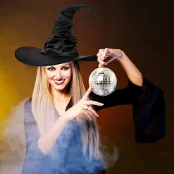 4-pack Halloween Häxhatt Stor Trollkarlshatt för Halloweenfest Dekor Cosplay Kostymtillbehör><noscript><img width=