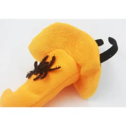 2-pack Halloween Maskerad Utklädnad Fest Huvudbonad Dödskalle Pumpa Häxa Barn Hårband (Svart Spindel Böjd Hatt Hårband)> Huvudbonader
