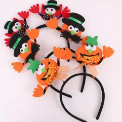 2-pack Halloween söta lysande pannband pumpa fladdermus vuxna barn Halloween festkläder rekvisita (vitt spöke)><noscript><img width=