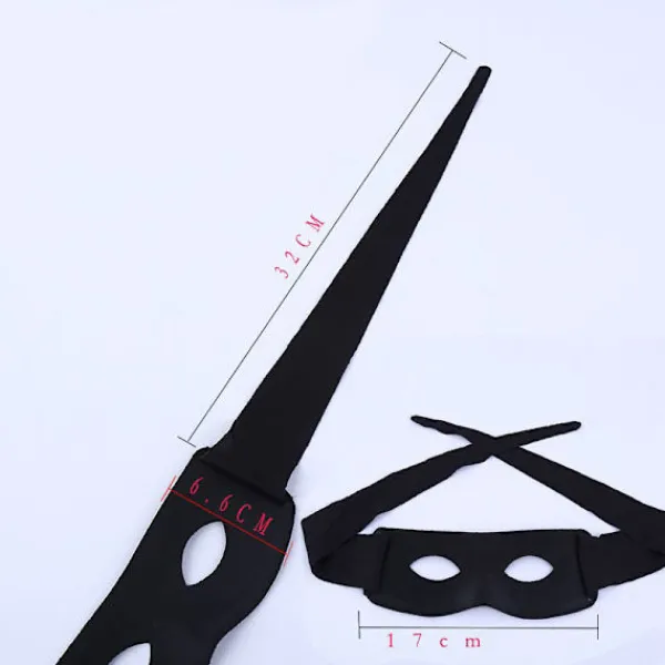 2-pack Halloween-kostym ögonmasker Maskeradmasker Cosplay-festkläder Tillbehör (röd)> Masker