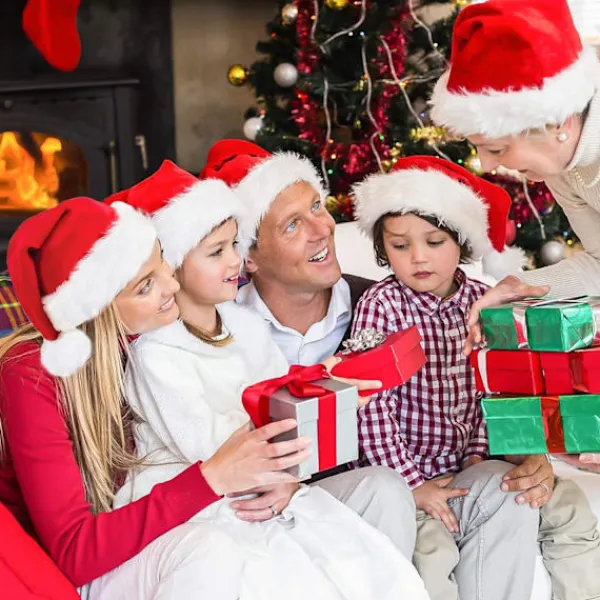 2-pack Julhatt för Vuxna Röd Fluffig Jultomtehatt för Vuxna Män Kvinnor Tonåringar> Huvudbonader