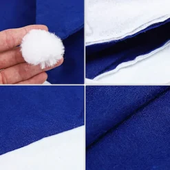 16-pack Jultomtar av ovävt tyg för juldräkter och dekoration - blå><noscript><img width=