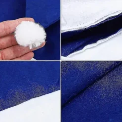 16-pack Jultomtar av ovävt tyg för juldräkter och dekoration - blå><noscript><img width=