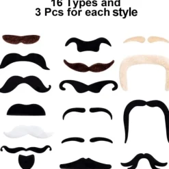 48-pack självhäftande lösmustascher för fester SQBB-XF30-><noscript><img width=