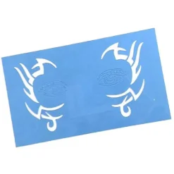 BraVärde 2-5-pack Återanvändbara Ansiktsmålningsschabloner Kroppsmålningsmall 4-lingling} 2 Pcs> Smink