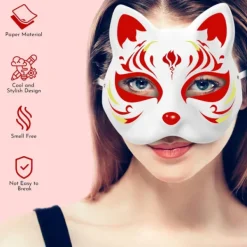 10-pack Therian Masker - Räv & Kattdräkt för Halloween & Fester [JUN]><noscript><img width=