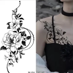 INF Paket med 6 ark tillfälliga tatueringar 6> Smink