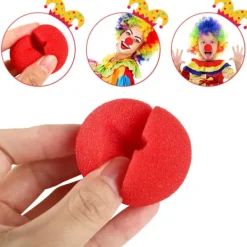 Paket med 12 Röda Skumclownnäsor, Roliga Cosplay-Näsor för Komiska Kostymer><noscript><img width=