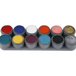 GRIMAS Palett för ansikts- och kroppsmakeup 12 färger 15 ml><noscript><img width=