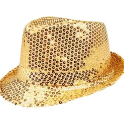 Paljetthatt, unisex, discoklädsel, discotillbehör, karneval, kostym, temafest, temafest> Huvudbonader