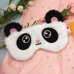 Panda + Spela Detta Toto, sovmask, djurmask för barn söt ögonmask sovande vuxen kvinna><noscript><img width=
