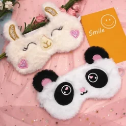 Panda + Spela Detta Toto, sovmask, djurmask för barn söt ögonmask sovande vuxen kvinna><noscript><img width=