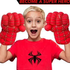 Par Giant Spider-Man Boxningshandskar - Superhjälte - Barnstorlek> Tillbehör