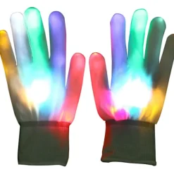 Par LED-2 handskar, lysande/färgglada, blinkande/flerfärgade LED> Tillbehör
