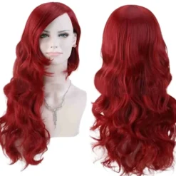 Paris_Peruker COS Batman Poison Ivy Röd Peruk Lockig Lång Cosplay Vardagligt Hår Värmebeständig Syntetisk Fiber Peruk> Peruker