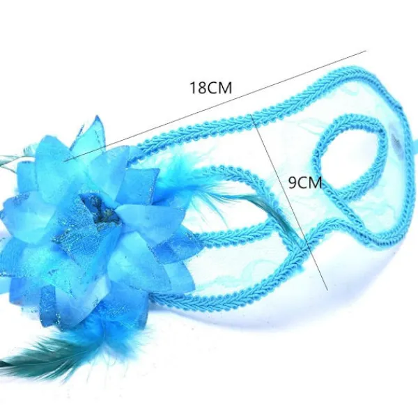 Party Mask Halloween Mask SVART> Masker