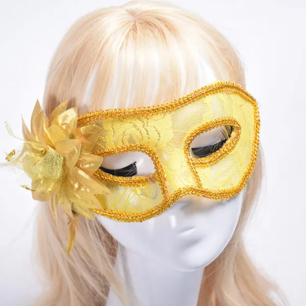 Party Mask Halloween Mask SVART> Masker