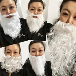 Party rekvisita Jultomte vit skägg Set Jul A3 en storlek><noscript><img width=