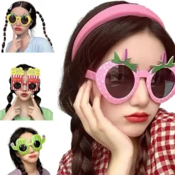 Party Solglasögon Roliga Solglasögon Kreativa Glasögon Maskeradrekvisita Sommarfest Solglasögon Nya Glasögon> Tillbehör