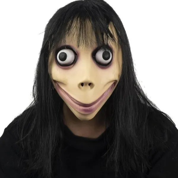 del PartyHop MOMO Mask Halloween Party Skrämmande Skräck Latex Helmask> Masker