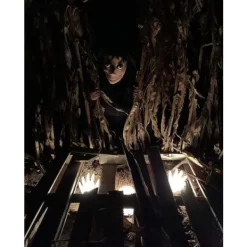 del PartyHop MOMO Mask Halloween Party Skrämmande Skräck Latex Helmask> Masker