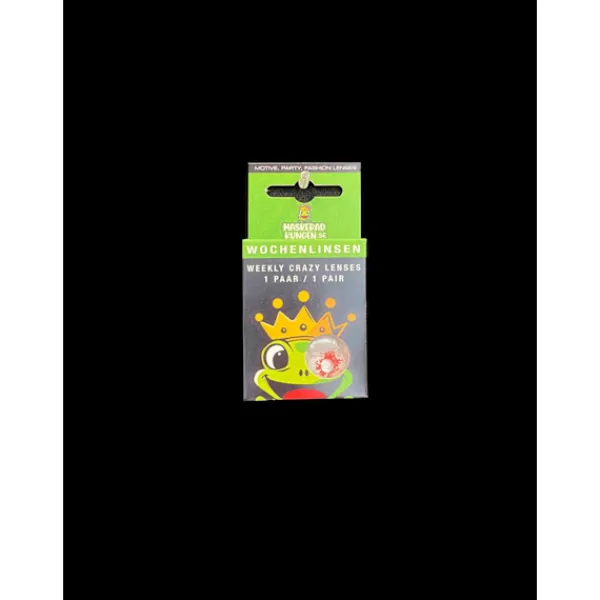 Catcher Partylinser vita röda färgade linser halloween coola crazy läskiga> Tillbehör