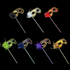 Partymasker venetiansk maskerad GRÖN><noscript><img width=