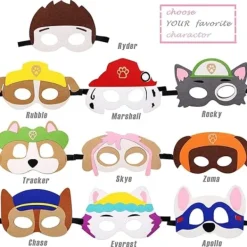 Paw Patrol Hund Leksaker, Filt Mask, Barn Djur Mask, Valp Fest Masker> Masker