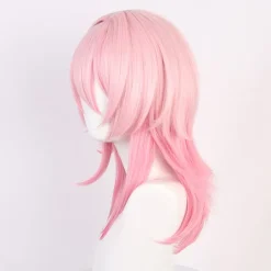 1PC Lång Rak Rosa Peruk för Honkai Star Rail 7 Mars Cosplay><noscript><img width=