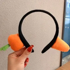 pc söt tecknad morot hårband> Huvudbonader