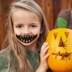 1/12pcs Halloween Prank Makeup Temporary Tattoo Tattoo stickers 05><noscript><img width=