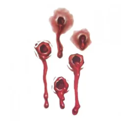 4pcs Halloween Scar Tattoo Sticker> Smink