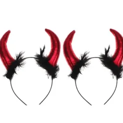 2pcs Horn Headband> Huvudbonader