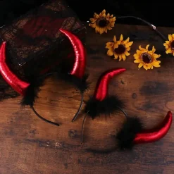 2pcs Horn Headband> Huvudbonader