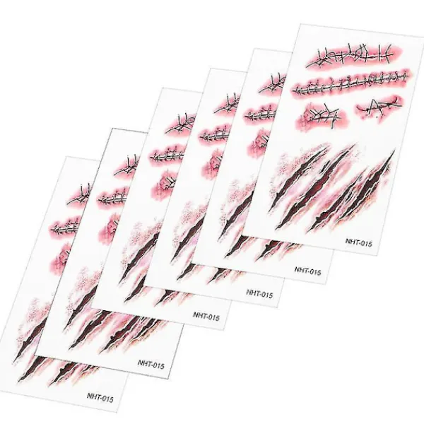 30pcs Horror Halloween Sticker Lifelike Halloween Decorative Stickers For Party> Smink