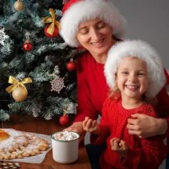 PCS Jultomteluvor för Vuxna, Lyxiga Jultomteluvor i Bulk, Plysch Jultomteluvor, Sammet Mjuka Jultomtedräkter><noscript><img width=