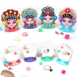 unbranded Peking Opera Style Klassisk Drama Ansiktssminkning Spegel Kit DIY kosmetiska speglar D><noscript><img width=